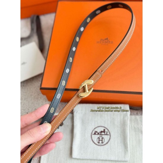 Replica cintura Hermes Donna My H e reversibile Hermès sur Mer 13 mm Nero/marrone Imitazioni Replica cintura Hermes Donna My H e reversibile Hermès sur Mer 13 mm Nero/marrone