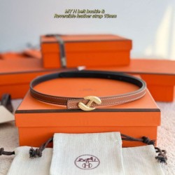 Replica Alta gamma cintura Hermes Donna My H e reversibile Hermès sur Mer 13 mm marrone/Nero