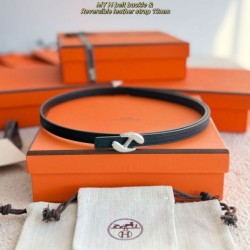 Replica cintura Hermes Donna My H e Hermès sur Mer 13 mm Nero
