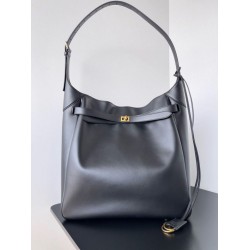 Borsa hobo grande Balenciaga Bel Air nera