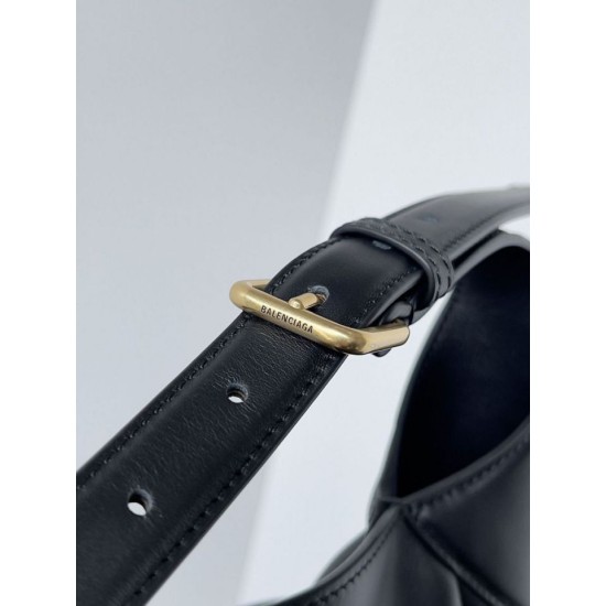 Replica Borsa hobo grande Balenciaga Bel Air nera Imitazioni Replica Borsa hobo grande Balenciaga Bel Air nera