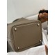 Replica Borsa Hermes Picotin Lock 18/22 Etoupe grigia hardware argentato Imitazioni Replica Borsa Hermes Picotin Lock 18/22 Etoupe grigia hardware argentato