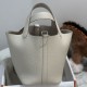 Replica Borse Hermes Picotin Lock 18/22 Etoupe beige hardware argentato Imitazioni Replica Borse Hermes Picotin Lock 18/22 Etoupe beige hardware argentato