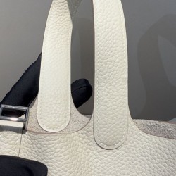 Replica Borse Hermes Picotin Lock 18/22 Etoupe beige hardware argentato Imitazioni Replica Borse Hermes Picotin Lock 18/22 Etoupe beige hardware argentato