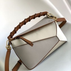 Replica Borsa Loewe piccola Puzzle Edge multicolore nappa di vitello