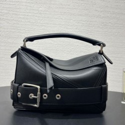 Replica Borsa Loewe Large Puzzle Biker Nera