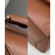 Replica Borsa Loewe Featherlight Puzzle piccola Caffè
