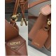 Replica Borsa Loewe Featherlight Puzzle piccola Caffè
