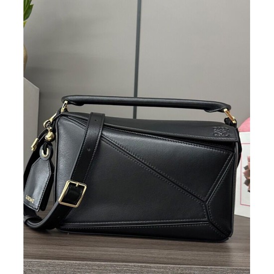 Replica Borsa Loewe Featherlight Puzzle piccola Nero Imitazioni Replica Borsa Loewe Featherlight Puzzle piccola Nero