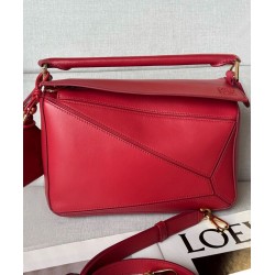 Borse Loewe Featherlight Puzzle piccola Rosso