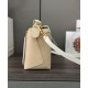 Replica Borsa classica bicolore Loewe Puzzle Edge piccola Bianco/beige Imitazioni Replica Borsa classica bicolore Loewe Puzzle Edge piccola Bianco/beige