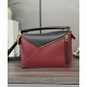 Replica Borsa classica bicolore Loewe Puzzle Edge piccola Nero/Rosso Imitazioni Replica Borsa classica bicolore Loewe Puzzle Edge piccola Nero/Rosso