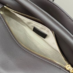 Replica Borsa classica bicolore Loewe Puzzle Edge piccola Nero/Rosso
