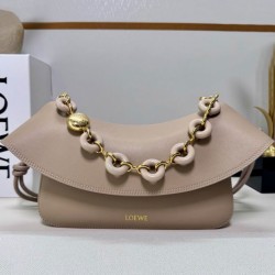 Replica Borsa a tracolla Loewe Ola media Albicocca