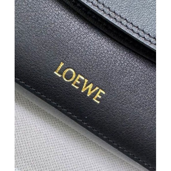 Replica Borsa a tracolla Loewe Ola media Nero Imitazioni Replica Borsa a tracolla Loewe Ola media Nero