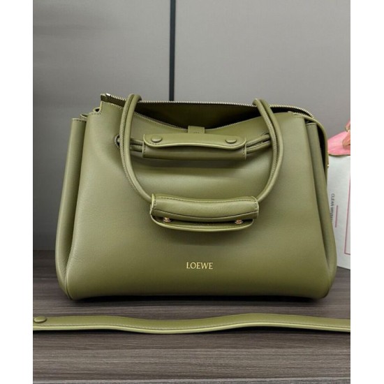Replica Borsa Loewe Madrid media morbida pelle di vitello oliva Imitazioni Replica Borsa Loewe Madrid media morbida pelle di vitello oliva
