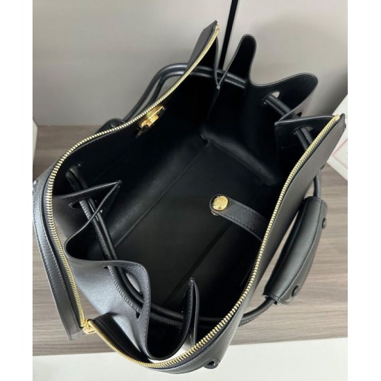 Replica Borsa Loewe Madrid media morbida pelle di vitello nero Imitazioni Replica Borsa Loewe Madrid media morbida pelle di vitello nero