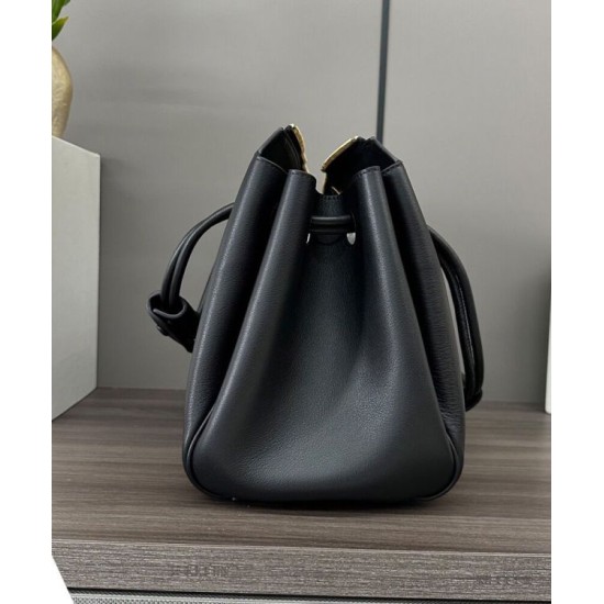 Replica Borsa Loewe Madrid media morbida pelle di vitello nero Imitazioni Replica Borsa Loewe Madrid media morbida pelle di vitello nero