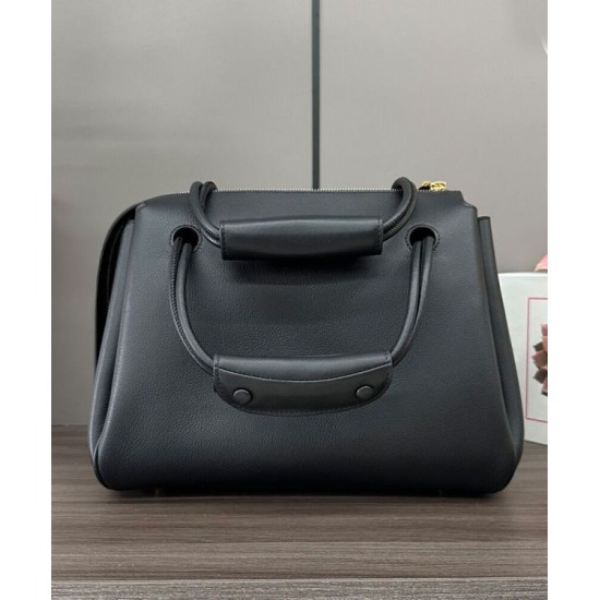 Replica Borsa Loewe Madrid media morbida pelle di vitello nero Imitazioni Replica Borsa Loewe Madrid media morbida pelle di vitello nero