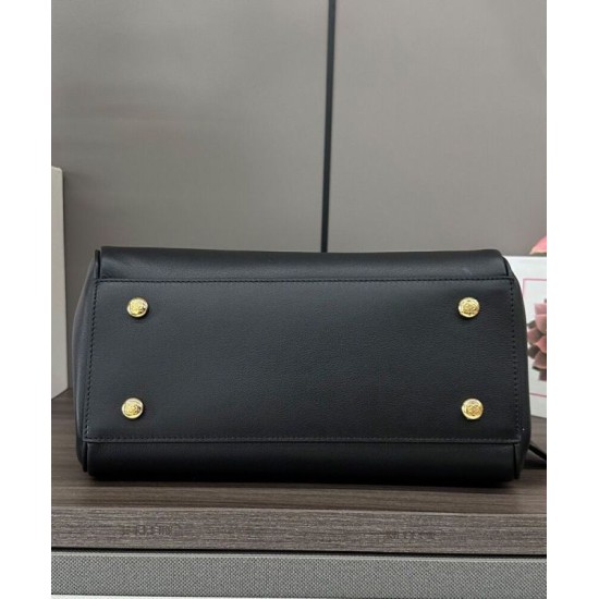 Replica Borsa Loewe Madrid media morbida pelle di vitello nero Imitazioni Replica Borsa Loewe Madrid media morbida pelle di vitello nero