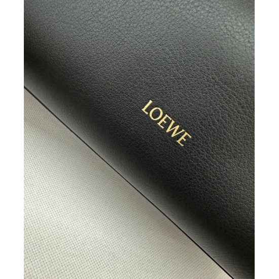 Replica Borsa Loewe Madrid media morbida pelle di vitello nero Imitazioni Replica Borsa Loewe Madrid media morbida pelle di vitello nero