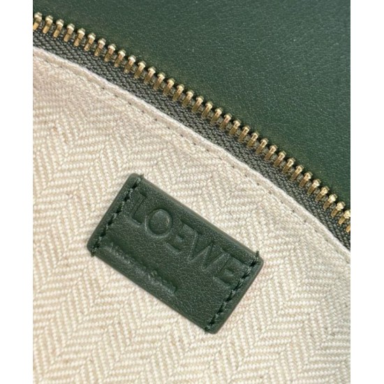 Replica Borsa Loewe piccola Puzzle Edge Landscape in pelle di vitello nappa Verde Imitazioni Replica Borsa Loewe piccola Puzzle Edge Landscape in pelle di vitello nappa Verde