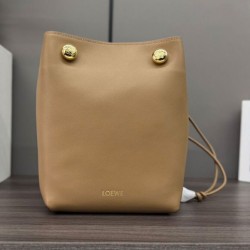 Replica Borse Loewe Pebble Pouch Albicocca