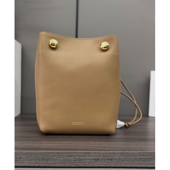 Replica Borse Loewe Pebble Pouch Albicocca