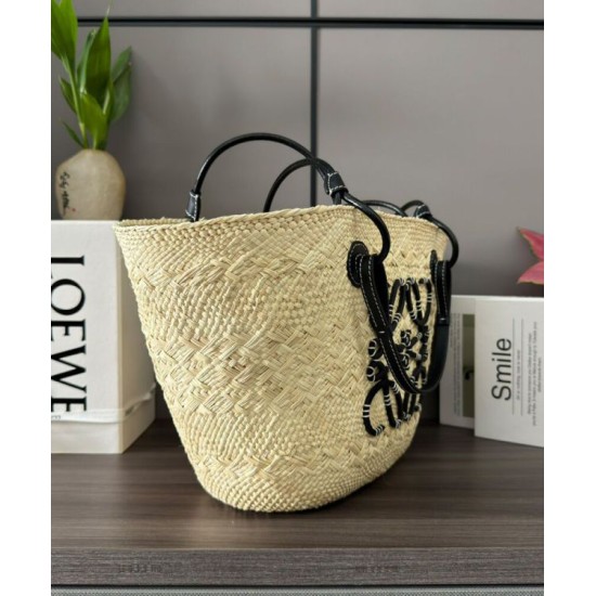 Replica Borsa a cestino Loewe Large Anagram nera Imitazioni Replica Borsa a cestino Loewe Large Anagram nera