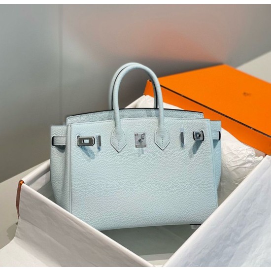 Replica Borse Hermes Birkin 25cm/30cm azzurro Clemence hardware argento Imitazioni Replica Borse Hermes Birkin 25cm/30cm azzurro Clemence hardware argento