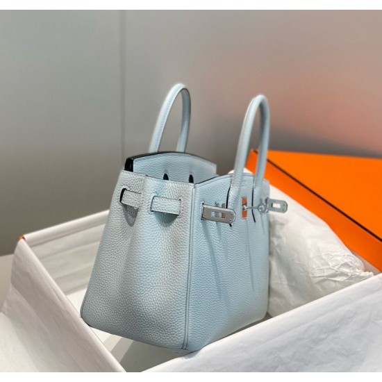 Replica Borse Hermes Birkin 25cm/30cm azzurro Clemence hardware argento Imitazioni Replica Borse Hermes Birkin 25cm/30cm azzurro Clemence hardware argento