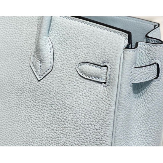 Replica Borse Hermes Birkin 25cm/30cm azzurro Clemence hardware argento Imitazioni Replica Borse Hermes Birkin 25cm/30cm azzurro Clemence hardware argento