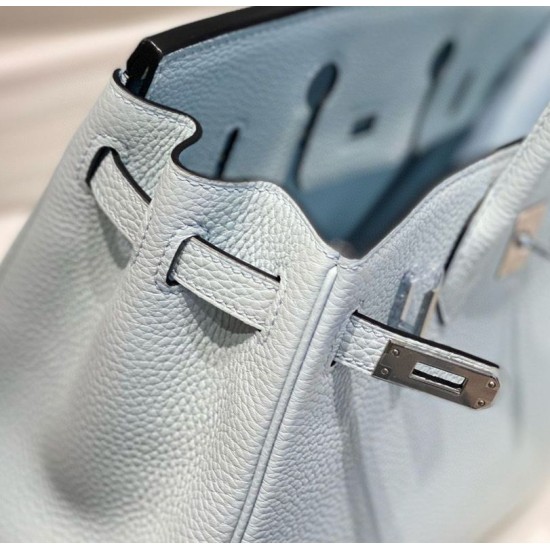 Replica Borse Hermes Birkin 25cm/30cm azzurro Clemence hardware argento Imitazioni Replica Borse Hermes Birkin 25cm/30cm azzurro Clemence hardware argento