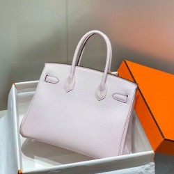 Replica Borse Hermes Birkin 25cm/30cm Rosa Clemence hardware argento Imitazioni Replica Borse Hermes Birkin 25cm/30cm Rosa Clemence hardware argento
