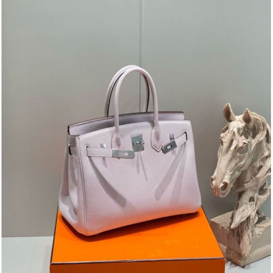 Replica Borse Hermes Birkin 25cm/30cm Rosa Clemence hardware argento Imitazioni Replica Borse Hermes Birkin 25cm/30cm Rosa Clemence hardware argento