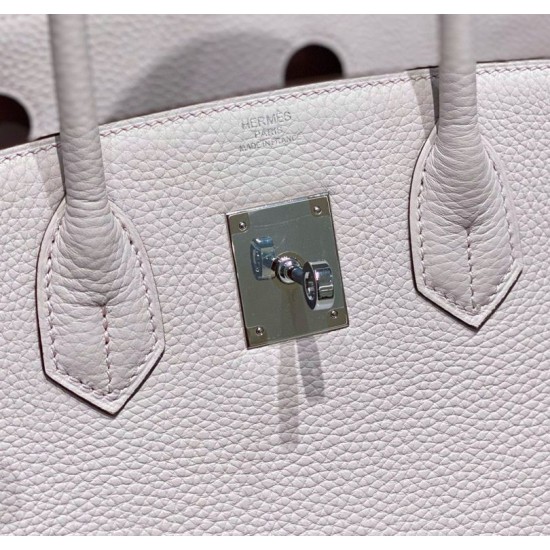 Replica Borse Hermes Birkin 25cm/30cm Rosa Clemence hardware argento Imitazioni Replica Borse Hermes Birkin 25cm/30cm Rosa Clemence hardware argento
