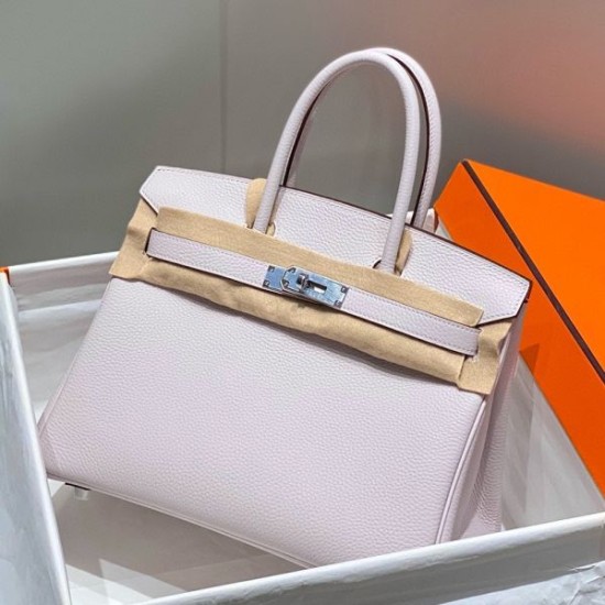 Replica Borse Hermes Birkin 25cm/30cm Rosa Clemence hardware argento Imitazioni Replica Borse Hermes Birkin 25cm/30cm Rosa Clemence hardware argento