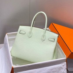 Replica Borse Hermes Birkin 25cm/30cm verde chiaro Clemence hardware argento Imitazioni Replica Borse Hermes Birkin 25cm/30cm verde chiaro Clemence hardware argento