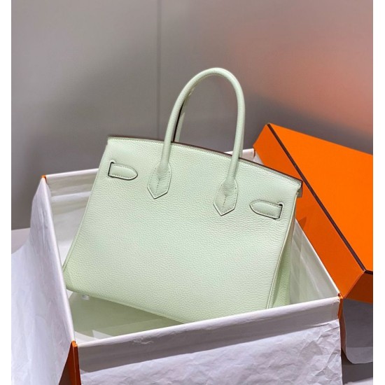 Replica Borse Hermes Birkin 25cm/30cm verde chiaro Clemence hardware argento Imitazioni Replica Borse Hermes Birkin 25cm/30cm verde chiaro Clemence hardware argento