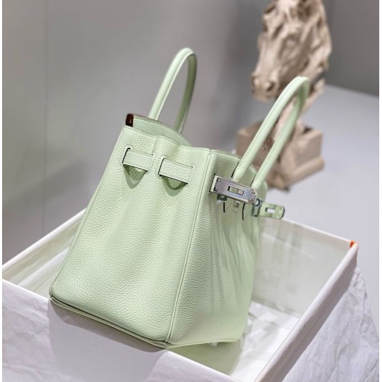 Replica Borse Hermes Birkin 25cm/30cm verde chiaro Clemence hardware argento Imitazioni Replica Borse Hermes Birkin 25cm/30cm verde chiaro Clemence hardware argento