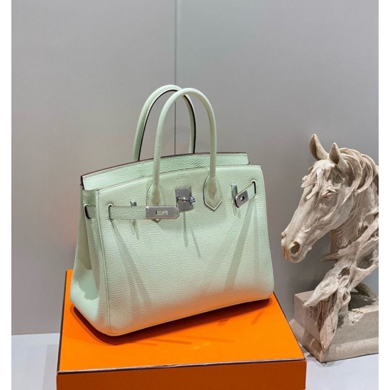 Replica Borse Hermes Birkin 25cm/30cm verde chiaro Clemence hardware argento Imitazioni Replica Borse Hermes Birkin 25cm/30cm verde chiaro Clemence hardware argento