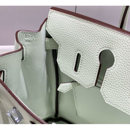 Replica Borse Hermes Birkin 25cm/30cm verde chiaro Clemence hardware argento Imitazioni Replica Borse Hermes Birkin 25cm/30cm verde chiaro Clemence hardware argento