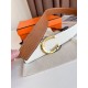 Replica Cintura reversibile Hermes Luck 38 mm con fibbia oro Epsom