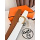 Replica Cintura reversibile Hermes Luck 38 mm con fibbia oro Epsom