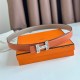 Replica Cintura reversibile Hermes H Medor 24MM Epsom Grigio