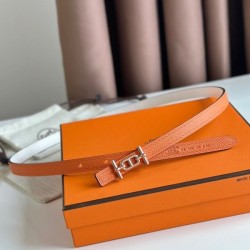 Replica Cintura reversibile Hermes Ancre 13MM donna Epsom Arancia
