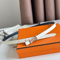 Replica Cintura reversibile Hermes Ancre 13MM donna Epsom Bianco