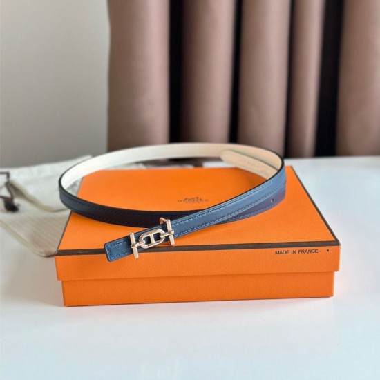 Replica Cintura reversibile Hermes Ancre 13MM donna Epsom Bianco