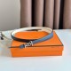 Replica Cintura reversibile Hermes Ancre 13MM donna Epsom Bianco