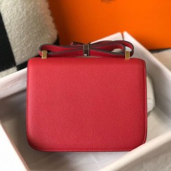 Replica Borsa Hermes Constance MM 24cm Rossa Epsom Imitazioni Replica Borsa Hermes Constance MM 24cm Rossa Epsom